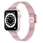 Edelstahl Slim Fit Armband - Rosa - Geeignet f&uuml;r Apple Watch 38mm / 40mm / 41mm / 42mm