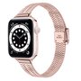 Edelstahlband mit schmaler Passform - Ros&eacute;gold - Geeignet f&uuml;r Apple Watch 44mm / 45mm / 46mm / 49mm