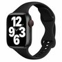 Sportarmband Slim Fit - Schwarz - Geeignet f&uuml;r Apple Watch 38mm / 40mm / 41mm / 42mm