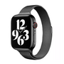 Milanaise Slim Fit Armband - Schwarz - Geeignet f&uuml;r Apple Watch 38mm / 40mm / 41mm / 42mm