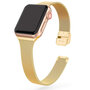 Milanaise Slim Fit Armband - Gold - Geeignet f&uuml;r Apple Watch 44mm / 45mm / 46mm / 49mm