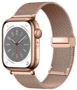 Milanaise-Armband mit faltbarem Magnetverschluss - Champagner Gold - Passend f&uuml;r Apple Watch 44mm / 45mm / 46mm / 49mm