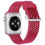 Armband mit L&ouml;chern - Rot - Geeignet f&uuml;r Apple Watch 38mm / 40mm / 41mm / 42mm