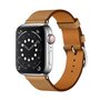 Lederarmband - Hellbraun - Geeignet f&uuml;r Apple Watch 38mm / 40mm / 41mm / 42mm