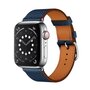 Lederarmband - Dunkelblau - Geeignet f&uuml;r Apple Watch 38mm / 40mm / 41mm