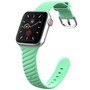 Silikonarmband &#039;Twist&#039; - Seegr&uuml;n - Geeignet f&uuml;r Apple Watch 38mm / 40mm / 41mm / 42mm