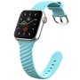 Silikonarmband &#039;Twist&#039; - Hellblau - Geeignet f&uuml;r Apple Watch 38mm / 40mm / 41mm / 42mm