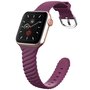 Silikon &#039;Twist&#039; Armband - Weinrot - Geeignet f&uuml;r Apple Watch 38mm / 40mm / 41mm / 42mm