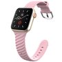 Silikonarmband &#039;Twist&#039; - Rosa - Geeignet f&uuml;r Apple Watch 38mm / 40mm / 41mm / 42mm