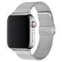 Milanaise Loop Armband - Silber - Geeignet f&uuml;r Apple Watch 38mm / 40mm / 41mm / 42mm