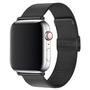 Milanaise Loop Armband - Schwarz - Geeignet f&uuml;r Apple Watch 38mm / 40mm / 41mm / 42mm