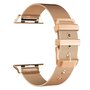 Milanaise mit Schnallenarmband - Champagner Gold - Geeignet f&uuml;r Apple Watch 38mm / 40mm / 41mm / 42mm