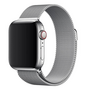 Milanaise-Edelstahlarmband - Silber - Geeignet f&uuml;r Apple Watch 38mm / 40mm / 41mm / 42mm