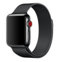 Milanaise-Edelstahlarmband - Schwarz - Geeignet f&uuml;r Apple Watch 38mm / 40mm / 41mm / 42mm