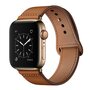 Lederarmband - Braun - Geeignet f&uuml;r Apple Watch 38mm / 40mm / 41mm / 42mm