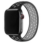 Solo Loop Sportband - Gr&ouml;&szlig;e: S - Schwarz + Grau - Geeignet f&uuml;r Apple Watch 38mm / 40mm / 41mm / 42mm