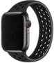 Solo Loop Sportband - Gr&ouml;&szlig;e: S - Schwarz - Geeignet f&uuml;r Apple Watch 38mm / 40mm / 41mm / 42mm