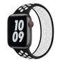 Solo Loop Sportband - Gr&ouml;&szlig;e: S - Schwarz + Wei&szlig; - Geeignet f&uuml;r Apple Watch 38mm / 40mm / 41mm / 42mm