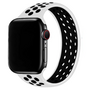 Solo Loop Sportband - Gr&ouml;&szlig;e: S - Wei&szlig; + Schwarz - Geeignet f&uuml;r Apple Watch 38mm / 40mm / 41mm / 42mm