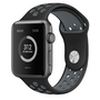 Sportarmband - Gr&ouml;&szlig;e: M/L - Schwarz + Grau - Geeignet f&uuml;r Apple Watch 38mm / 40mm / 41mm