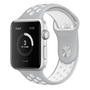 Sportarmband - Gr&ouml;&szlig;e: M/L - Grau + Wei&szlig; - Geeignet f&uuml;r Apple Watch 38mm / 40mm / 41mm