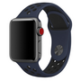 Sportarmband - Gr&ouml;&szlig;e: M/L - Blau + Schwarz - Geeignet f&uuml;r Apple Watch 38mm / 40mm / 41mm / 42mm