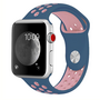 Sportarmband - Gr&ouml;&szlig;e: M/L - Blau + Pink - Geeignet f&uuml;r Apple Watch 38mm / 40mm / 41mm / 42mm