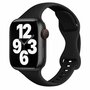 Sportarmband Slim Fit - Schwarz - Geeignet f&uuml;r Apple Watch 44mm / 45mm / 46mm / 49mm