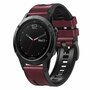 Leder + Silikonarmband - Bordeaux - Garmin Epix Pro Gen 2 (51mm) / Quatix 7X / 6X &amp; Tactix 7 (pro)