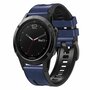 Leder + Silikonarmband - Blau - Garmin Epix Pro Gen 2 (51mm) / Quatix 7X / 6X &amp; Tactix 7 (pro)