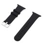 Gummi-Sportarmband mit Schnalle - Schwarz - Geeignet f&uuml;r Apple Watch 38mm / 40mm / 41mm / 42mm