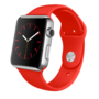 Gummi-Sportband - Rot - Geeignet f&uuml;r Apple Watch 38mm / 40mm / 41mm