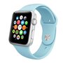 Gummi-Sportband - Babyblau - Geeignet f&uuml;r Apple Watch 44mm / 45mm / 46mm / 49mm