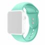 Silikon-Sportband - Mintgr&uuml;n - Doppeldruckknopf-Verschluss - Geeignet f&uuml;r Apple Watch 44mm / 45mm / 46mm / 49mm