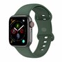 Silikon-Sportband - Dunkelgr&uuml;n - Gr&ouml;&szlig;e: M/L - Passend f&uuml;r Apple Watch 38mm / 40mm / 41mm / 42mm