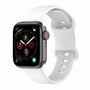 Silikon-Sportband - Wei&szlig; - Gr&ouml;&szlig;e: M/L - Geeignet f&uuml;r Apple Watch 38mm / 40mm / 41mm / 42mm