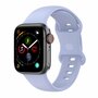 Silikon-Sportband - Gr&ouml;&szlig;e: M/L - Hellviolett - Geeignet f&uuml;r Apple Watch 38mm / 40mm / 41mm / 42mm