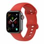 Silikon-Sportband - Rot - Gr&ouml;&szlig;e: M/L - Geeignet f&uuml;r Apple Watch 38mm / 40mm / 41mm / 42mm