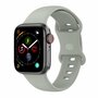 Silikon-Sportband - Grau - Gr&ouml;&szlig;e: S/M - Geeignet f&uuml;r Apple Watch 38mm / 40mm / 41mm / 42mm