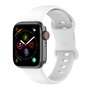 Silikon-Sportband - Wei&szlig; - Gr&ouml;&szlig;e: M/L - Geeignet f&uuml;r Apple Watch 44mm / 45mm / 46mm / 49mm