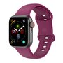 Silikon-Sportband - Weinrot - Gr&ouml;&szlig;e: M/L - Passend f&uuml;r Apple Watch 44mm / 45mm / 46mm / 49mm