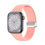 Silikonarmband - Faltschlie&szlig;e - Pink - Geeignet f&uuml;r Apple Watch 38mm / 40mm / 41mm / 42mm