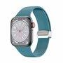 Silikonarmband - Faltschlie&szlig;e - Cyan - Geeignet f&uuml;r Apple Watch 44mm / 45mm / 46mm / 49mm