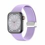 Silikonarmband - Faltschlie&szlig;e - Lila - Geeignet f&uuml;r Apple Watch 44mm / 45mm / 46mm / 49mm