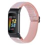 FitBit Charge 5 &amp; 6 Elastisches Solo-Schleifen-Nylonband - Rosa