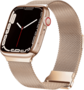 Milanaise Band - Champagner / Ros&eacute;gold - Extra starker Magnet - Geeignet f&uuml;r Apple Watch 38mm / 40mm / 41mm