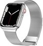 Milanaise Band - Silber - Extra starker Magnet - Geeignet f&uuml;r Apple Watch 38mm / 40mm / 41mm