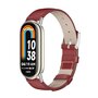 Echtes Lederband - Rot - Xiaomi Smart band 8