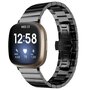 Fitbit Versa 3/4 &amp; Sense 1/2 Metallgliederband - Schwarz