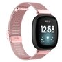 Fitbit Versa 3/4 &amp; Sense 1/2 - Milanaise Armband mit Klemmverschluss - Ros&eacute;gold